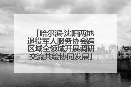 哈尔滨·沈阳两地退役军人服务协会跨区域全领域开展调研交流共绘协同发展