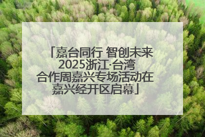 嘉台同行 智创未来 2025浙江·台湾合作周嘉兴专场活动在嘉兴经开区启幕