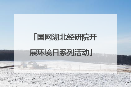 国网湖北经研院开展环境日系列活动