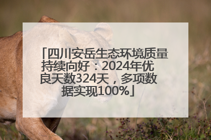 四川安岳生态环境质量持续向好：2024年优良天数324天，多项数据实现100%