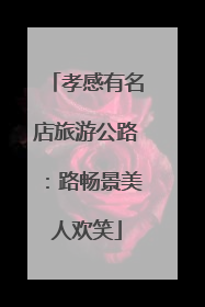 孝感有名店旅游公路：路畅景美人欢笑