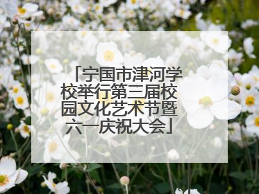 宁国市津河学校举行第三届校园文化艺术节暨六一庆祝大会