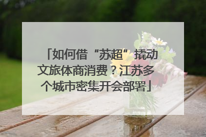 如何借“苏超”撬动文旅体商消费？江苏多个城市密集开会部署