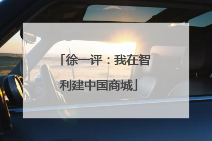 徐一评：我在智利建中国商城
