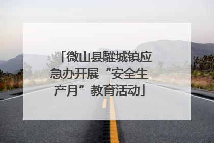 微山县驩城镇应急办开展“安全生产月”教育活动