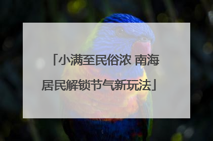 小满至民俗浓 南海居民解锁节气新玩法