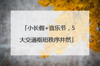 小长假+音乐节，5大交通枢纽秩序井然