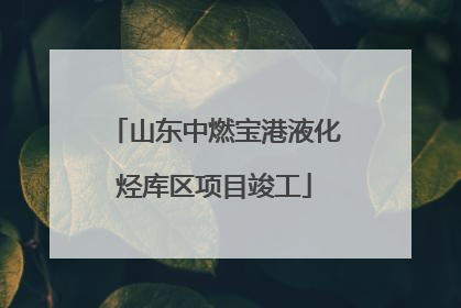 山东中燃宝港液化烃库区项目竣工