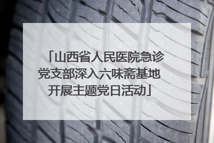 山西省人民医院急诊党支部深入六味斋基地开展主题党日活动