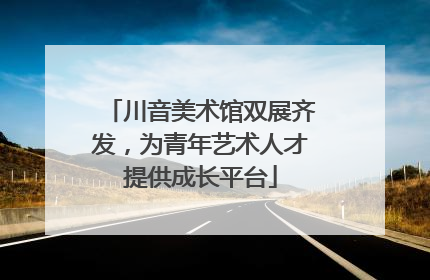 川音美术馆双展齐发，为青年艺术人才提供成长平台
