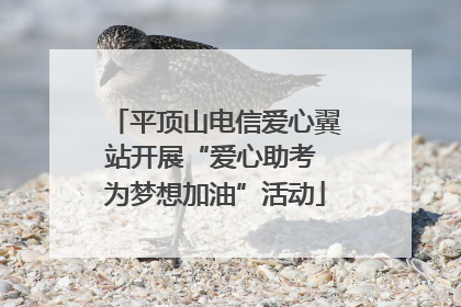 平顶山电信爱心翼站开展“爱心助考 为梦想加油”活动