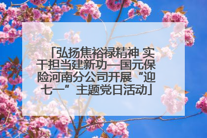 弘扬焦裕禄精神 实干担当建新功—国元保险河南分公司开展“迎七一”主题党日活动