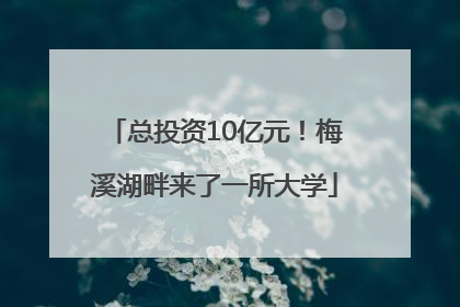 总投资10亿元！梅溪湖畔来了一所大学