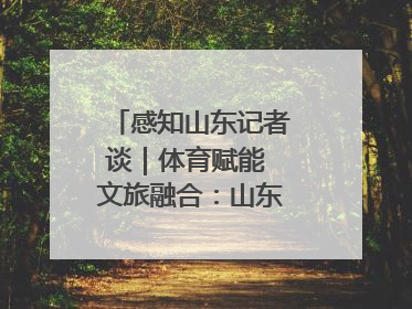 感知山东记者谈｜体育赋能 文旅融合：山东打造体商文旅融合发展新格局