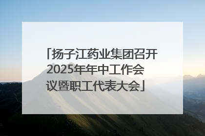 扬子江药业集团召开2025年年中工作会议暨职工代表大会