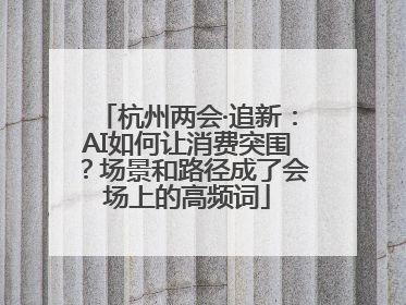 杭州两会·追新：AI如何让消费突围？场景和路径成了会场上的高频词