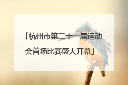 杭州市第二十一届运动会首场比赛盛大开幕