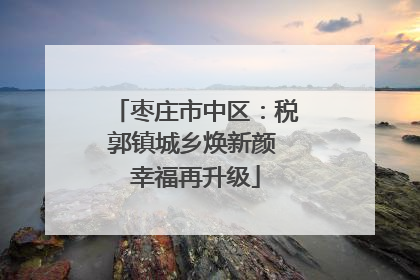 枣庄市中区：税郭镇城乡焕新颜 幸福再升级