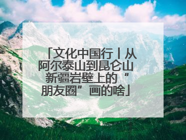 文化中国行丨从阿尔泰山到昆仑山 新疆岩壁上的“朋友圈”画的啥