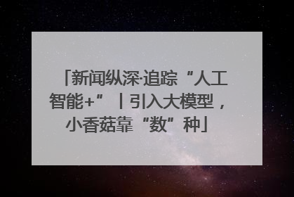 新闻纵深·追踪“人工智能+”丨引入大模型，小香菇靠“数”种