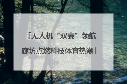 无人机“双赛”领航 廊坊点燃科技体育热潮