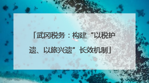 武冈税务：构建“以税护遗、以旅兴遗”长效机制