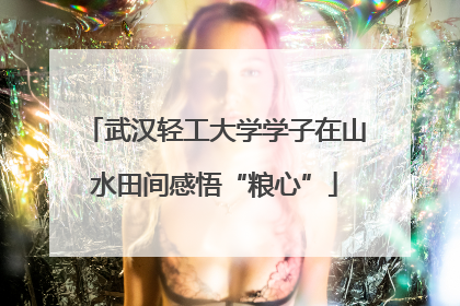 武汉轻工大学学子在山水田间感悟“粮心”