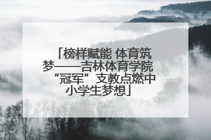 榜样赋能 体育筑梦——吉林体育学院“冠军”支教点燃中小学生梦想