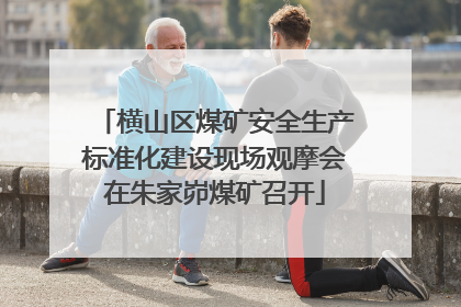 横山区煤矿安全生产标准化建设现场观摩会在朱家峁煤矿召开