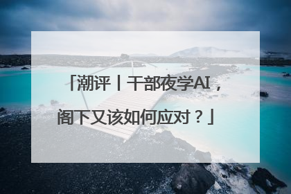 潮评丨干部夜学AI，阁下又该如何应对？