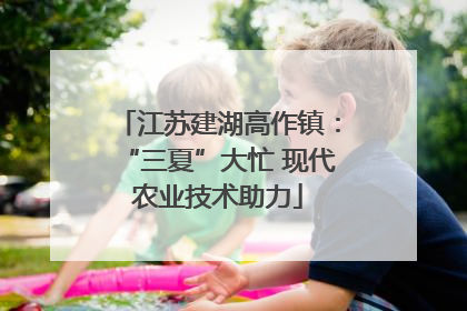 江苏建湖高作镇:“三夏”大忙 现代农业技术助力