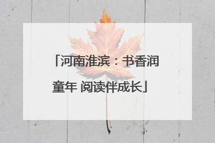 河南淮滨：书香润童年 阅读伴成长