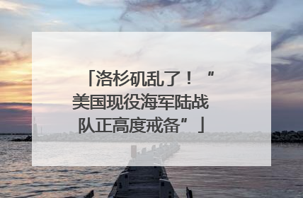 洛杉矶乱了！“美国现役海军陆战队正高度戒备”