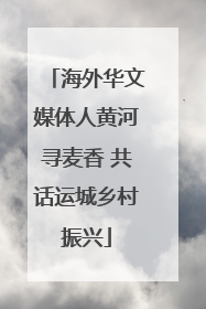 海外华文媒体人黄河寻麦香 共话运城乡村振兴
