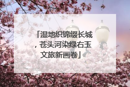 湿地织锦缀长城，苍头河染绿右玉文旅新画卷