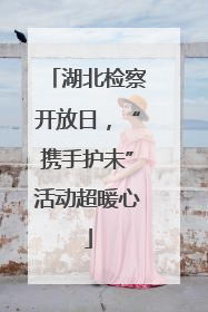 湖北检察开放日，“携手护未”活动超暖心