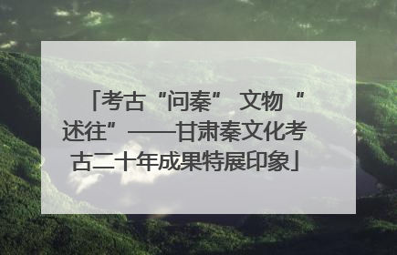 考古“问秦” 文物“述往”——甘肃秦文化考古二十年成果特展印象