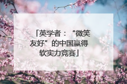 英学者：“微笑友好”的中国赢得软实力竞赛