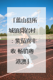 蓝山县所城镇舜岩村：紫茄喜丰收 畅销粤港澳