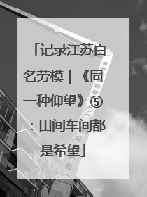 记录江苏百名劳模｜《同一种仰望》⑤：田间车间都是希望