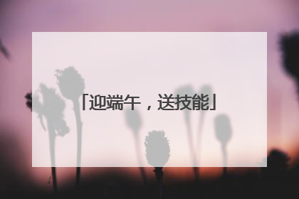 迎端午，送技能