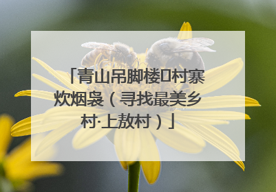 青山吊脚楼 村寨炊烟袅（寻找最美乡村·上敖村）