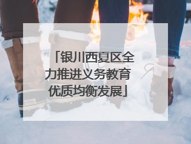 银川西夏区全力推进义务教育优质均衡发展