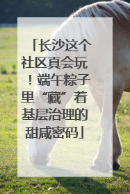 长沙这个社区真会玩！端午粽子里“藏”着基层治理的甜咸密码