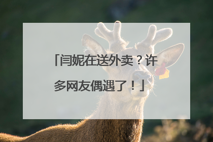 闫妮在送外卖？许多网友偶遇了！