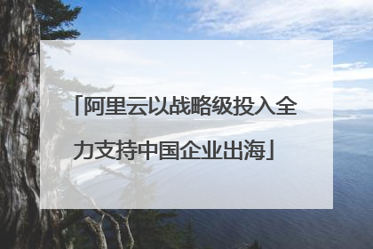 阿里云以战略级投入全力支持中国企业出海