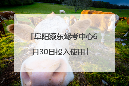 阜阳颍东驾考中心6月30日投入使用