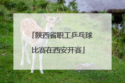 陕西省职工乒乓球比赛在西安开赛