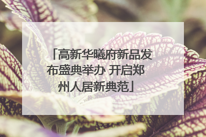 高新华曦府新品发布盛典举办 开启郑州人居新典范