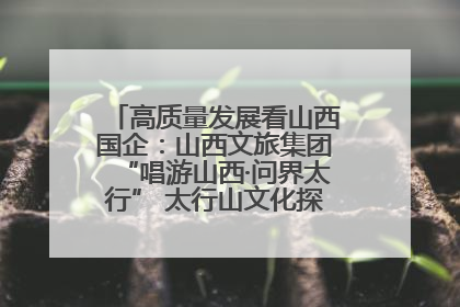 高质量发展看山西国企：山西文旅集团“唱游山西·问界太行” 太行山文化探索之旅燃情启幕